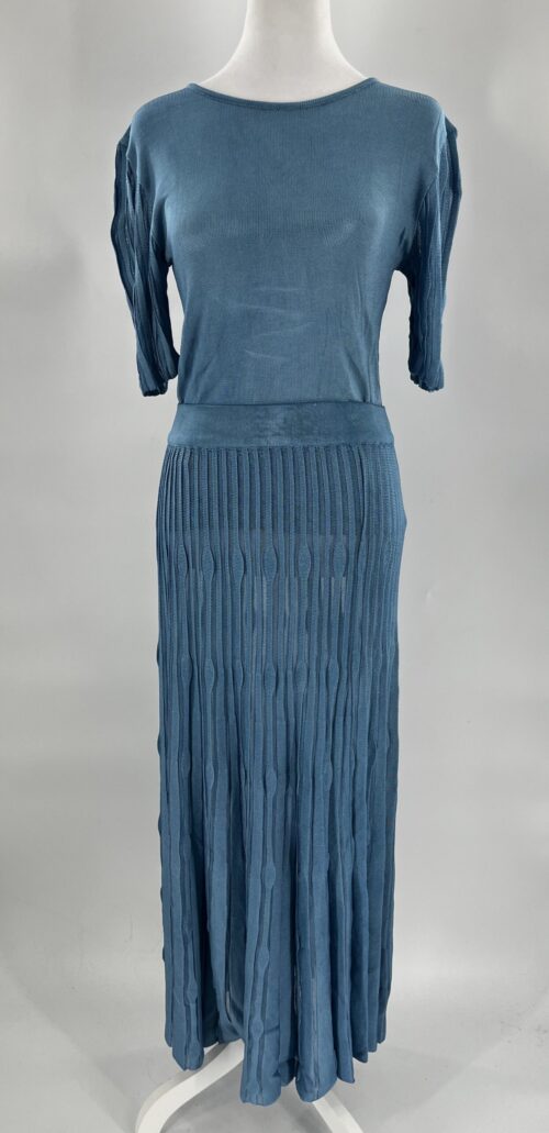 SUPER SALE - Set Blouse and Skirt  Light Blue Set