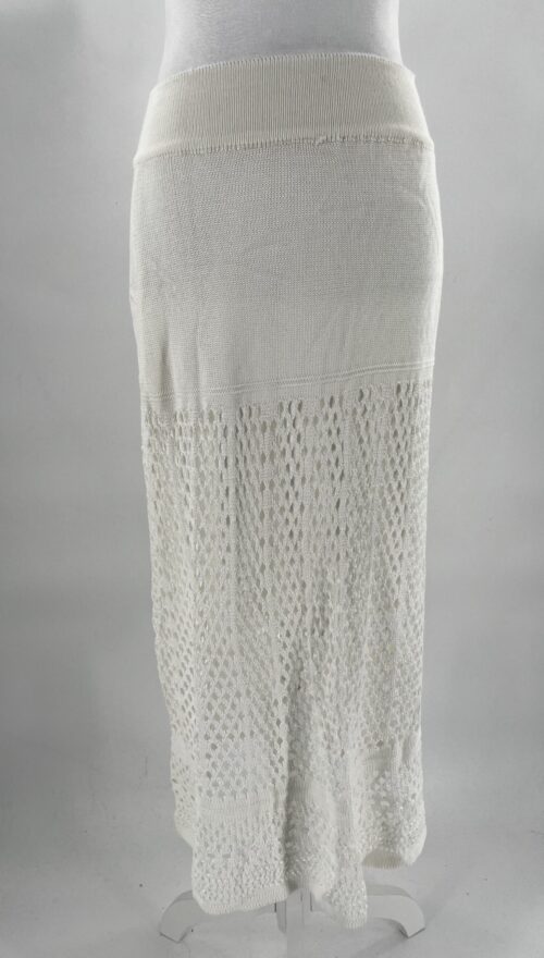 SUPER SALE - Skirt - White Skirt Knit - Image 4