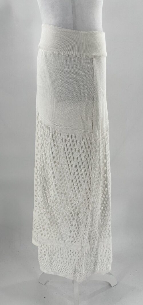 SUPER SALE - Skirt - White Skirt Knit - Image 6