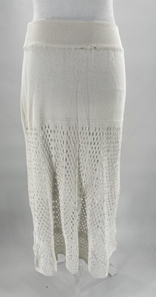 SUPER SALE - Skirt - White Skirt Knit