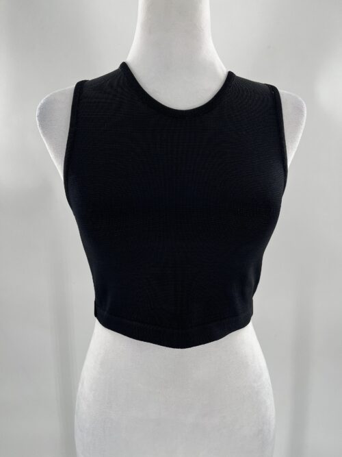 SUPER SALE - Blouse - Black Cropped Tank Top - EMMIH