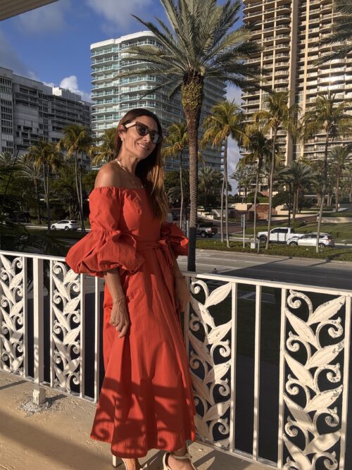 Dress - Carol Bassi Long Dress Orange - Image 8