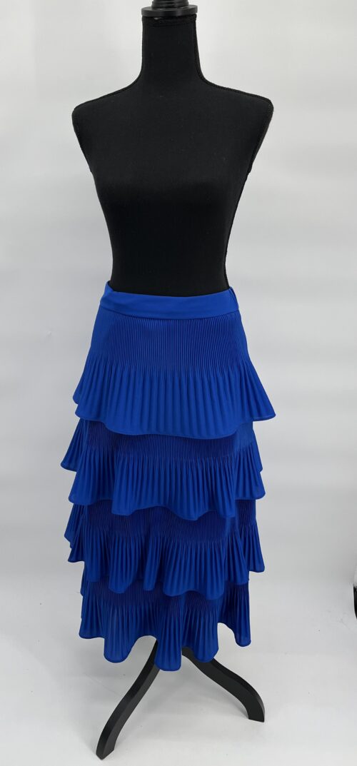 Skirt  - Blue Ruffled Skirt