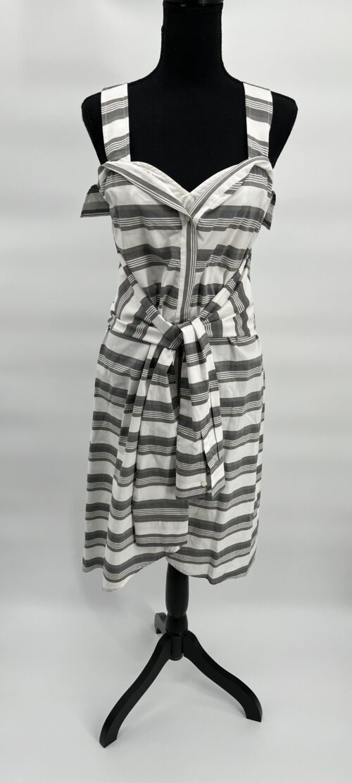 Dress - Black And White Dress with Straps