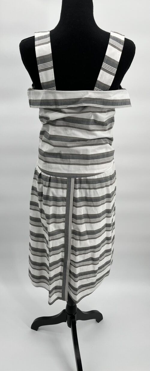 Dress - Black And White Dress with Straps - Image 4