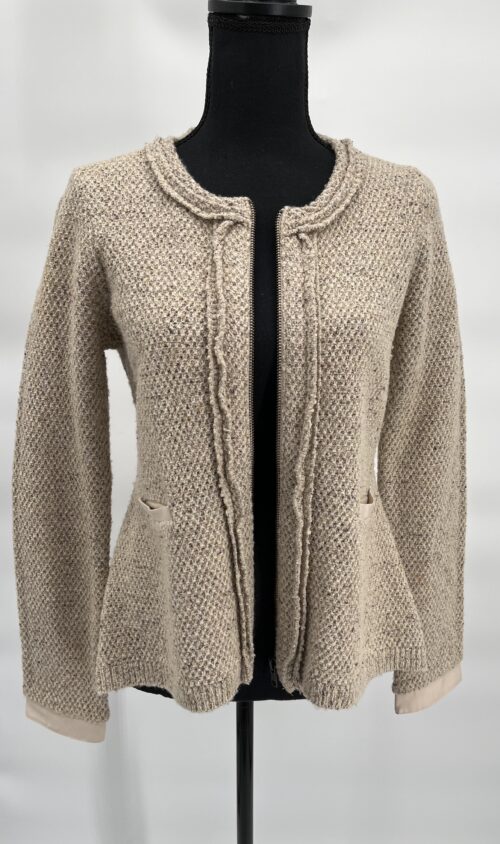 Jacket - Wool Cardigan With Back Detail