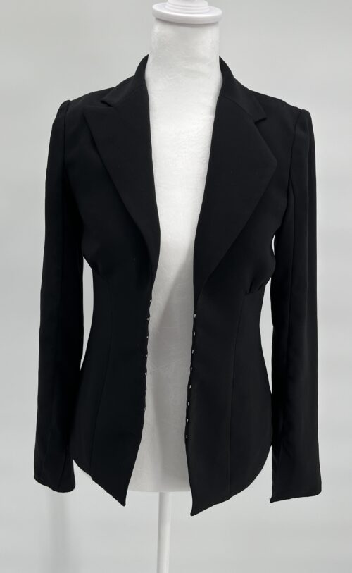 Blazer - Classic Black Blazer With Brachetes - Image 2