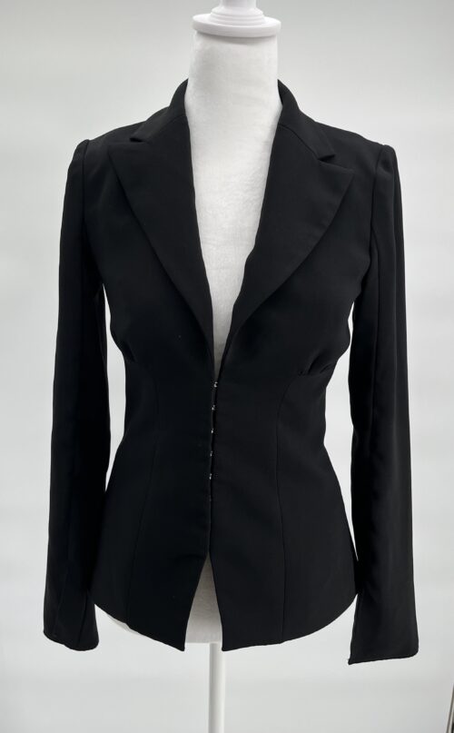 Blazer - Classic Black Blazer With Brachetes