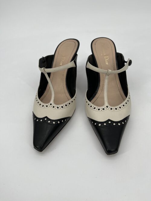 Shoes - Black And White Christian Dior Mulles - Image 2