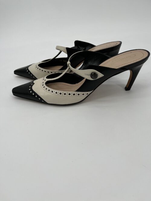 Shoes - Black And White Christian Dior Mulles