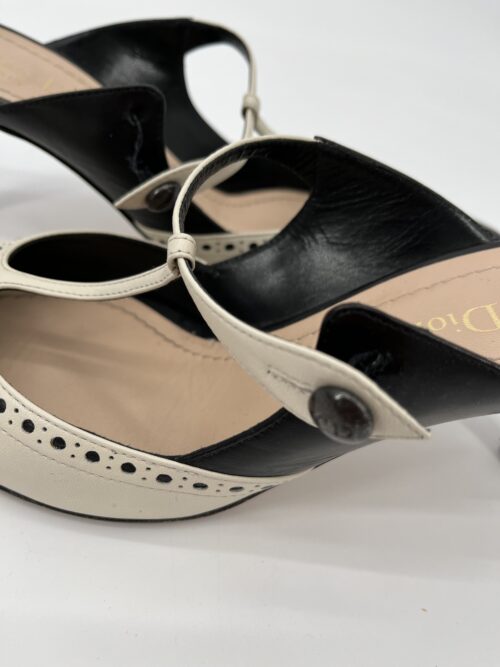 Shoes - Black And White Christian Dior Mulles - Image 4