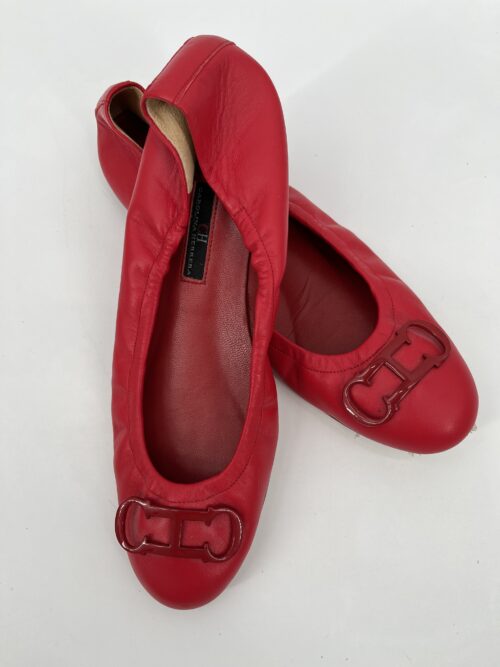 Shoes - Carolina Herrera Red Flats