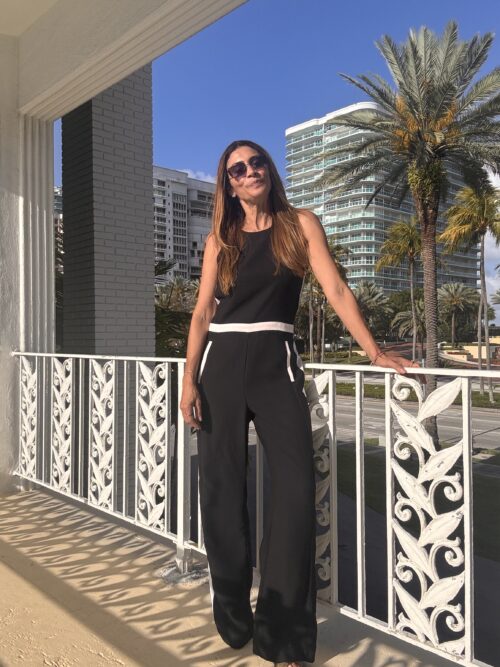 Jumpsuit Black and White - Image 8