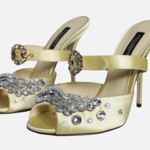Shoes Sandal - Yellow Dolce & Gabbana Mulle