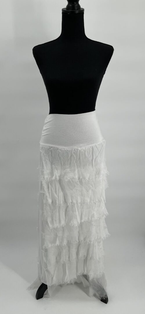 Skirt - White Ruffled