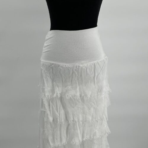 Skirt - White Ruffled