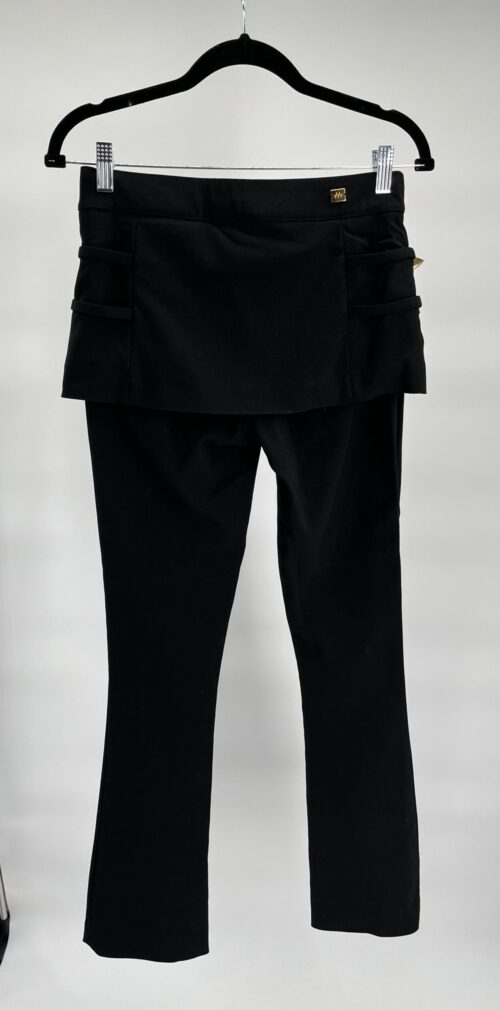 Pants - Black Pants With Gold Buckles Details - Image 3