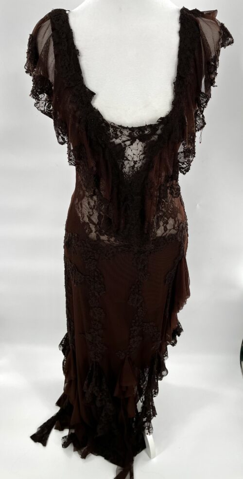 Rent - Brown Dress Made By Tulle and Lace - Image 7