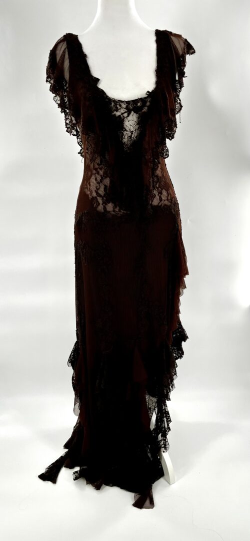 Rent - Brown Dress Made By Tulle and Lace