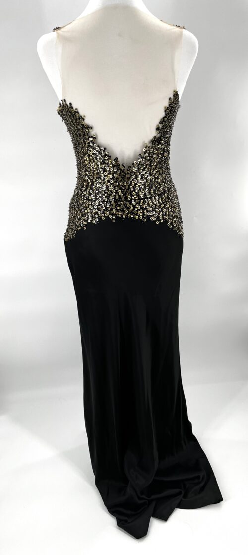 Rent -  Black Sequin Embroidered Dress - Image 5