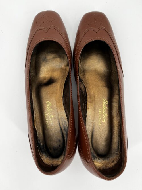 Shoes - Salvatore Ferragamo Brown Flats Balestrim - Image 5