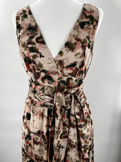 Rent- Silk Long Dress Floral Cavendish - Image 3