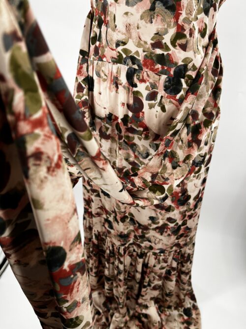 Rent- Silk Long Dress Floral Cavendish - Image 8