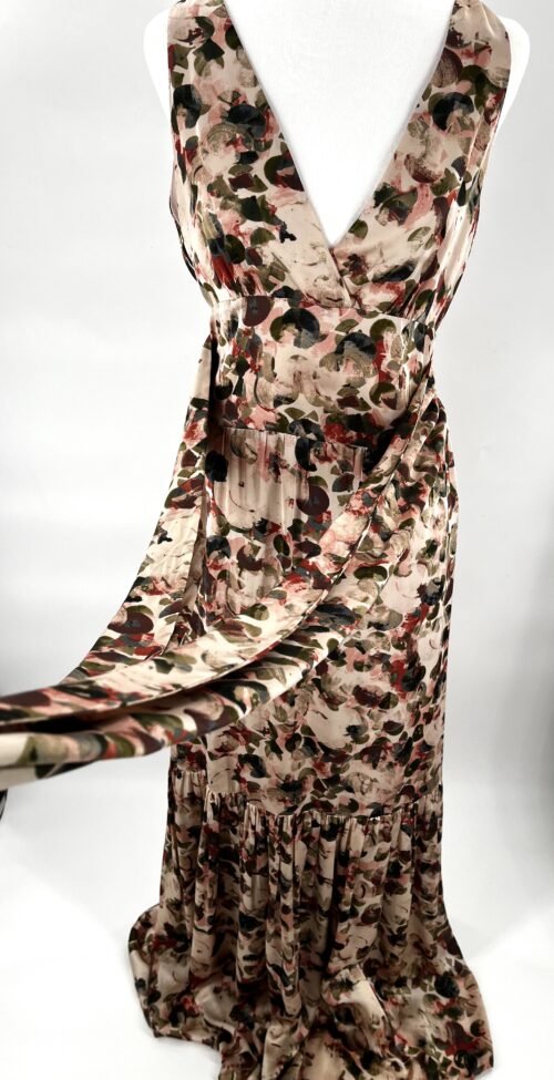 Rent- Silk Long Dress Floral Cavendish - Image 7