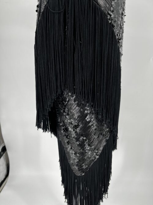 Rent- Black Sequin Dress With Fringes - Image 7