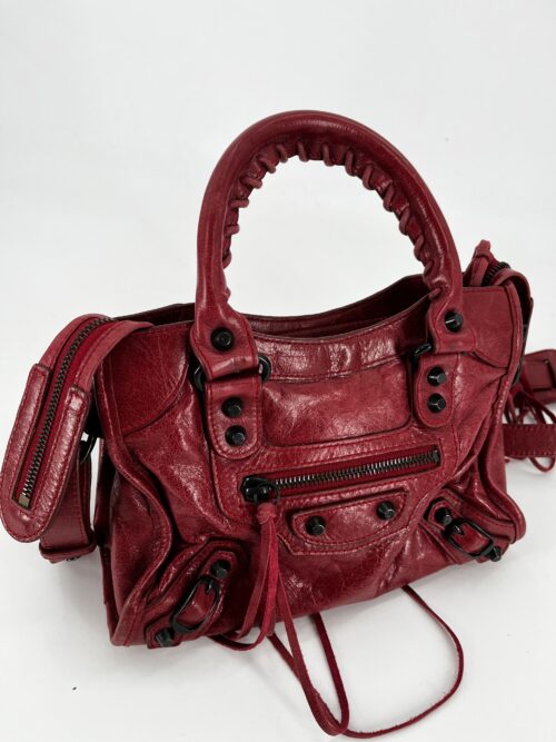 Bags - Red Wine Le City Balenciaga Bag