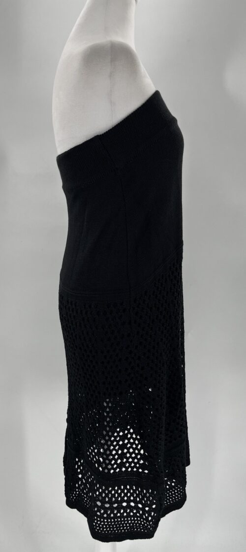 SUPER SALE - Skirt - Black Skirt White And Silver Detail - Image 7
