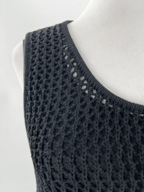 SUPER SALE - Dress - Short Dress Black With Fringes - Image 7