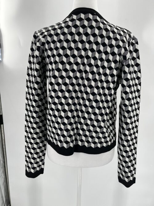 SUPER SALE - Sweater - Black & White Geometric  Sweater - EMMIH - Image 5
