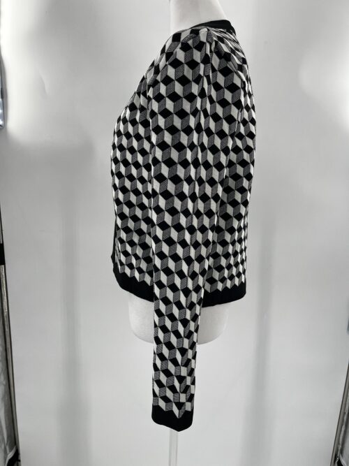 SUPER SALE - Sweater - Black & White Geometric  Sweater - EMMIH - Image 7