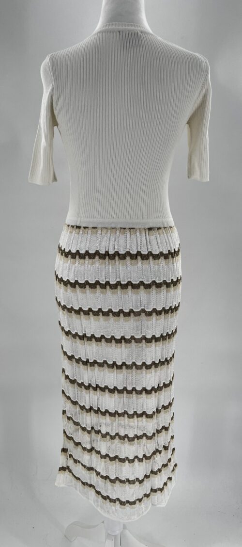 SUPER SALE - Dress - White Knit Midi/Long Dress - Image 7