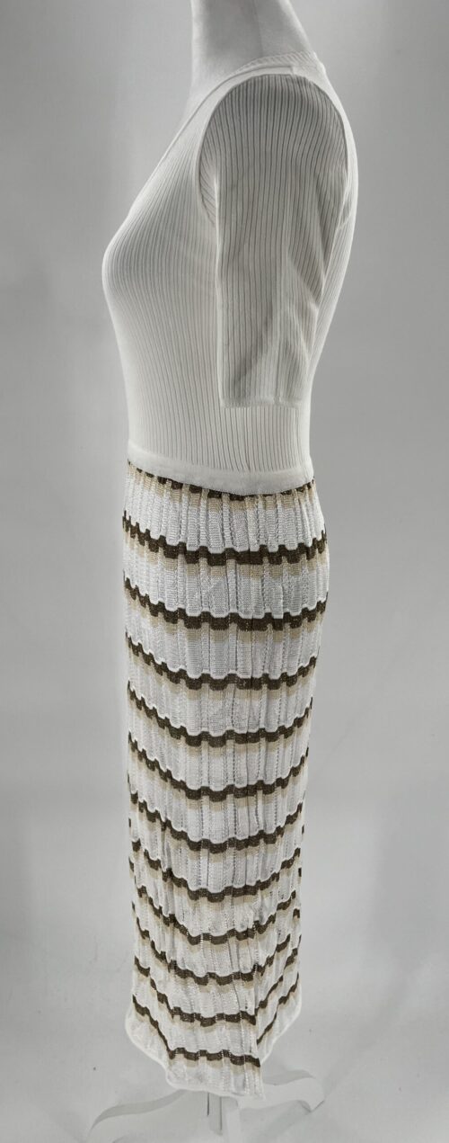 SUPER SALE - Dress - White Knit Midi/Long Dress - Image 8