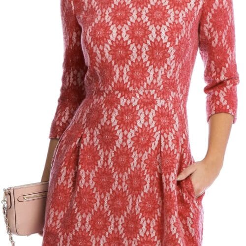 Dress - Maje Mohair Wool Red Dress