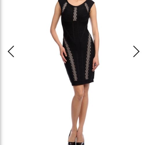 Dress - Herver Leger With Nude Lace Draw