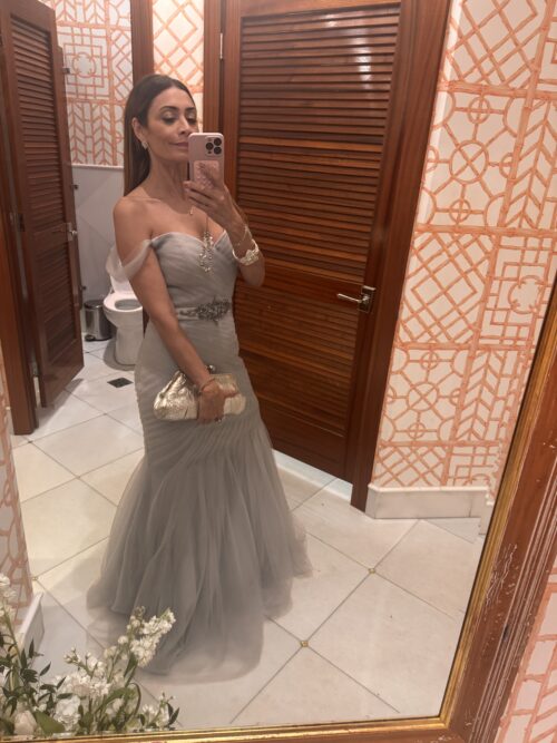 Party Dress - Light Gray Tule Dress - Image 15