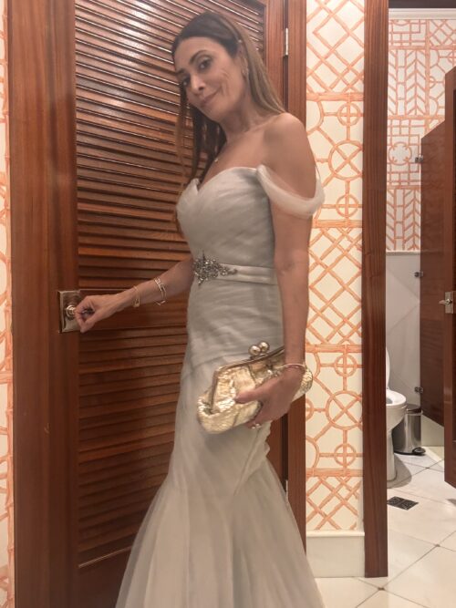 Party Dress - Light Gray Tule Dress - Image 16