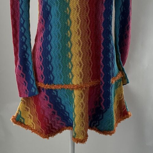 Dress - Short Multicolor Knit Dress