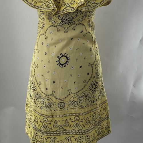 Dress - Yellow Bandana Mini Dress