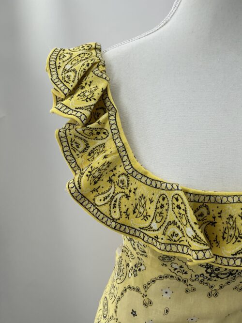Dress - Yellow Bandana Mini Dress - Image 2