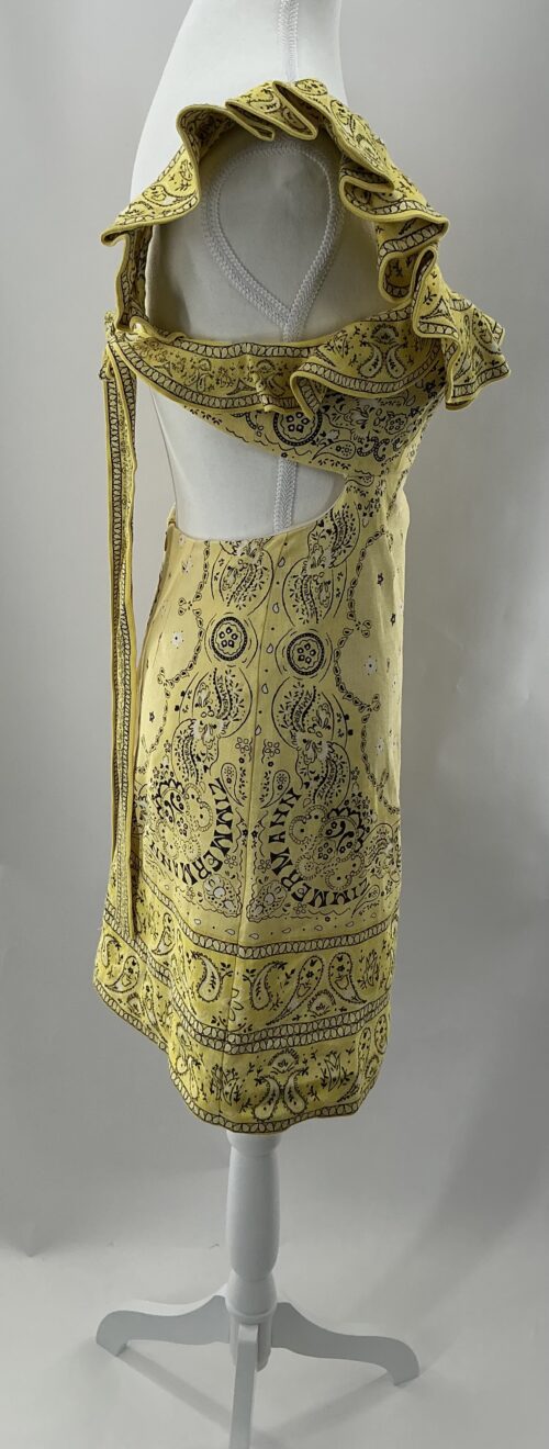 Dress - Yellow Bandana Mini Dress - Image 5