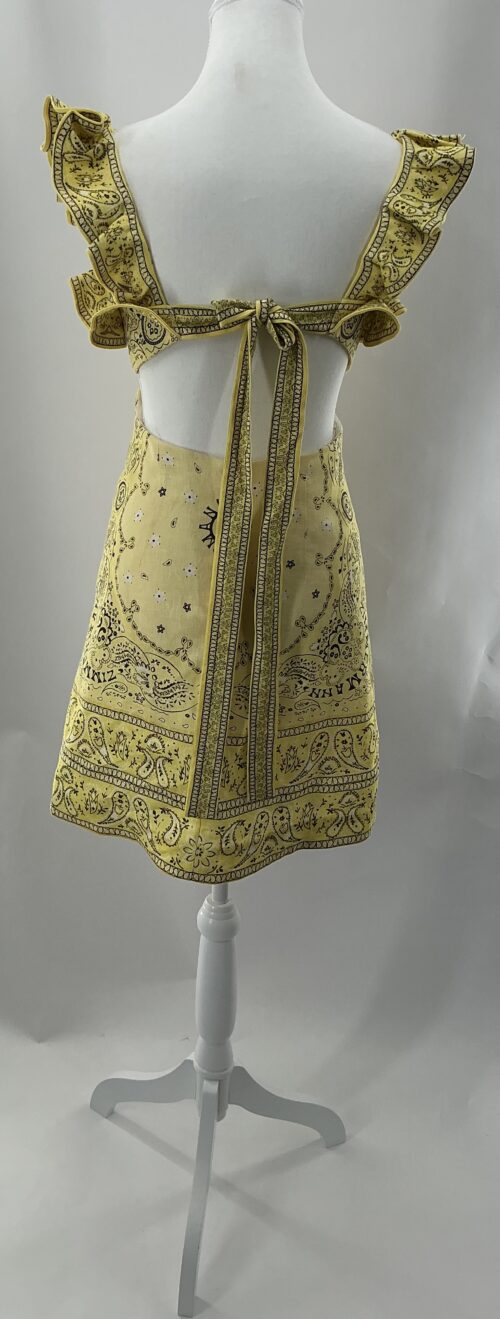 Dress - Yellow Bandana Mini Dress - Image 4