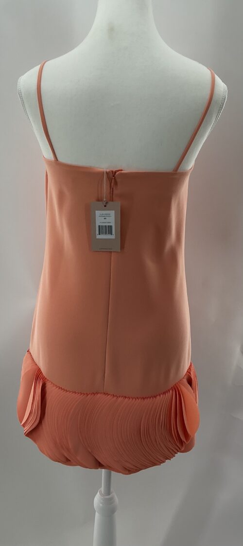 Dress - Short Peach Dress Lazer Cut Dress - Image 8