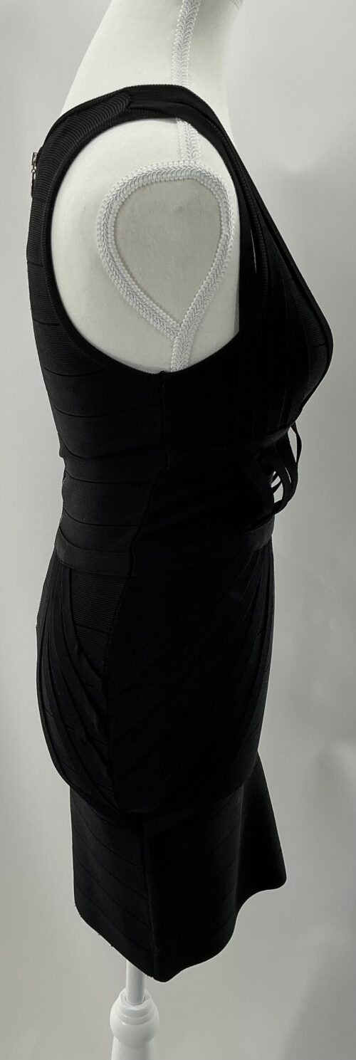 Dress - Black Short Dress Bandage - Image 4