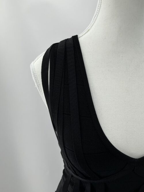 Dress - Black Short Dress Bandage - Image 8