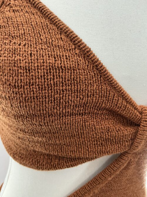 Dress - Long Cut-Out Brick Dress Knit - Image 7