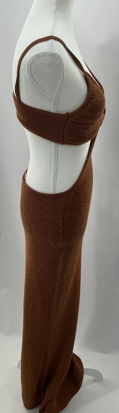 Dress - Long Cut-Out Brick Dress Knit - Image 3
